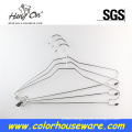 Metal hanger for clothes in the home